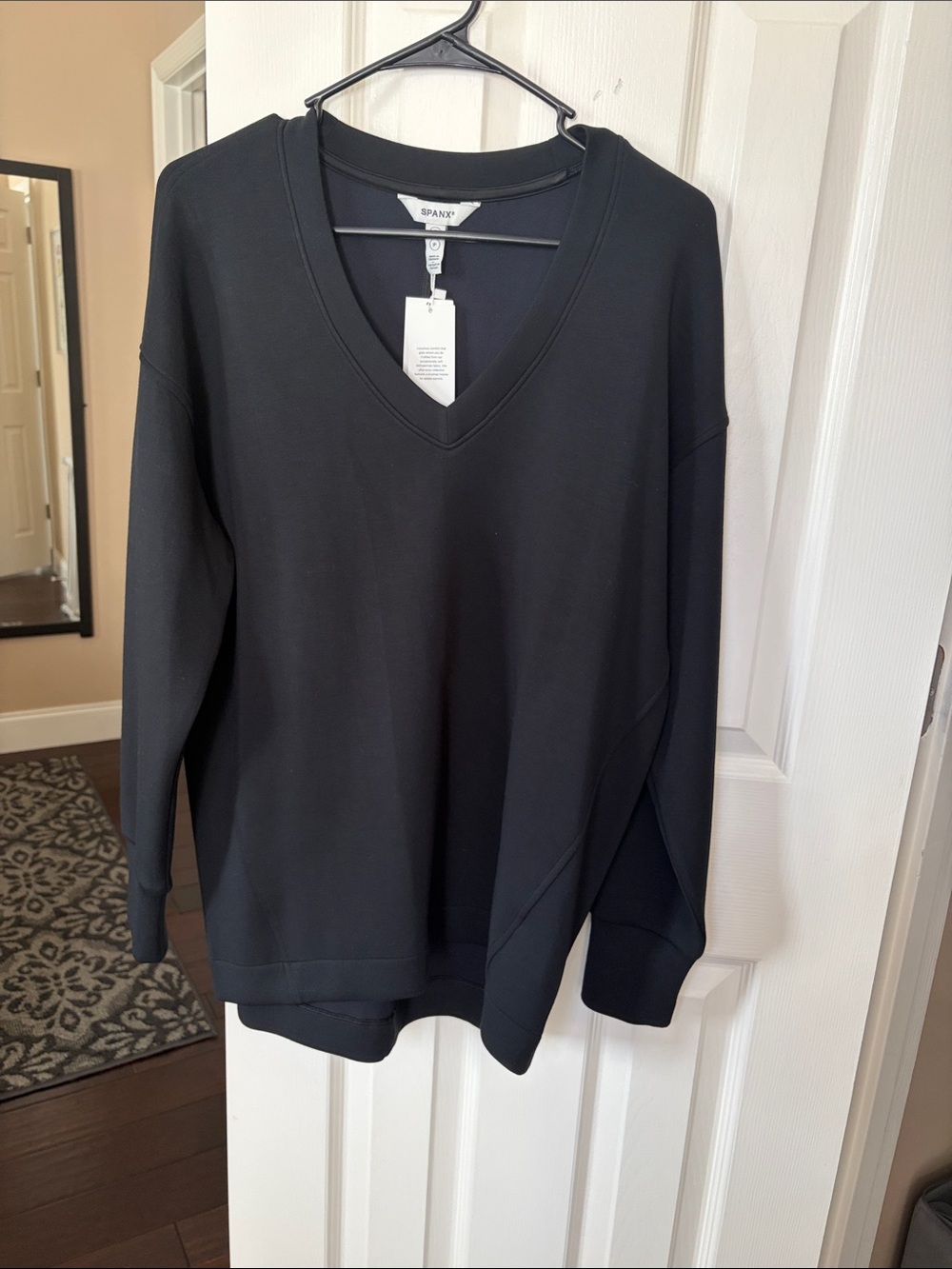 SPANX Black V-Neck Tunic
